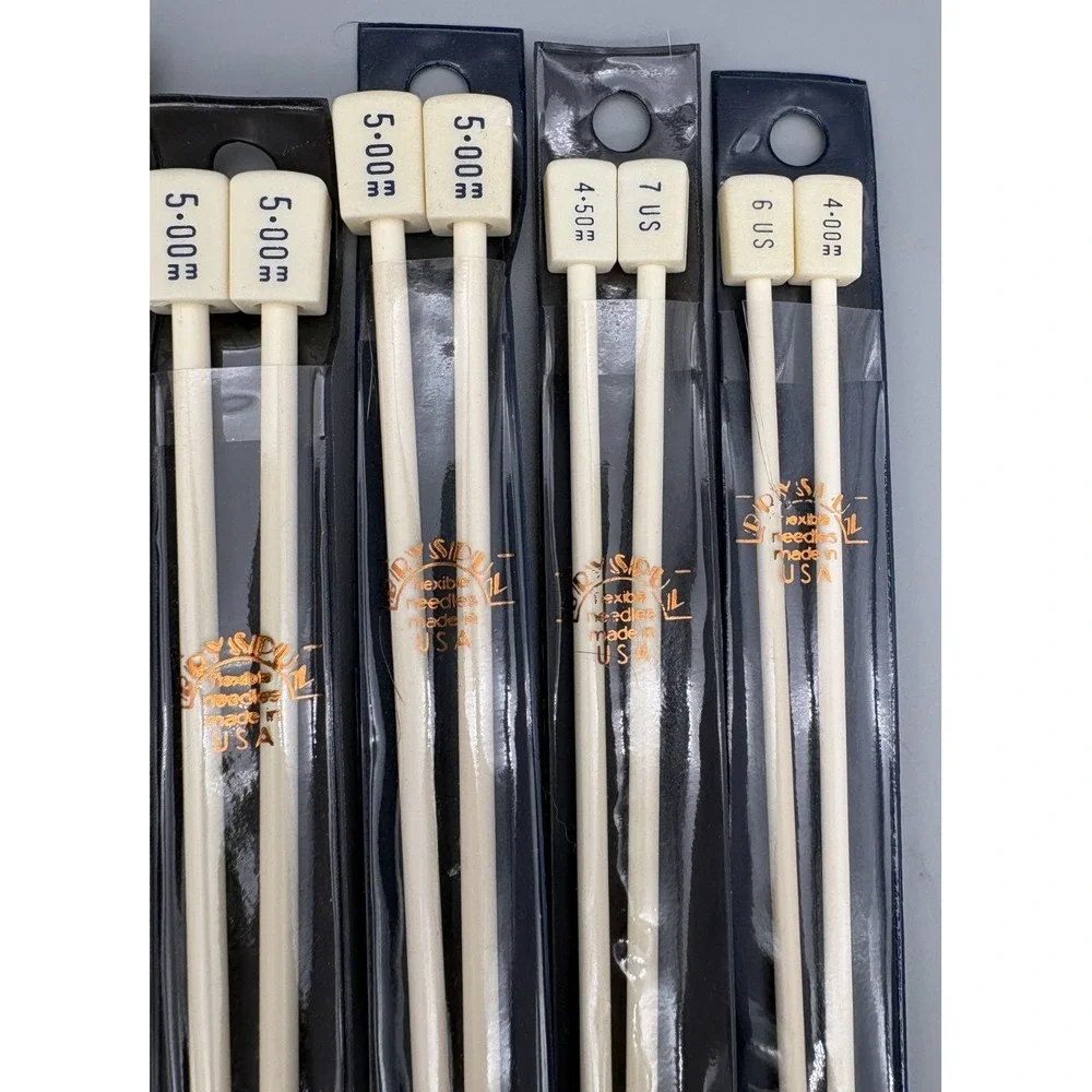 Lot of 10 Bryspun‎ Crochet Flexible Knitting Needles 14